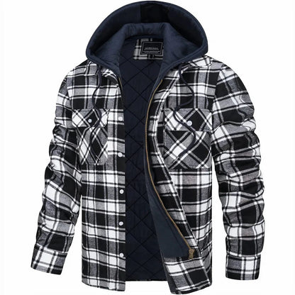 Knox Hooded Plaid Jacket