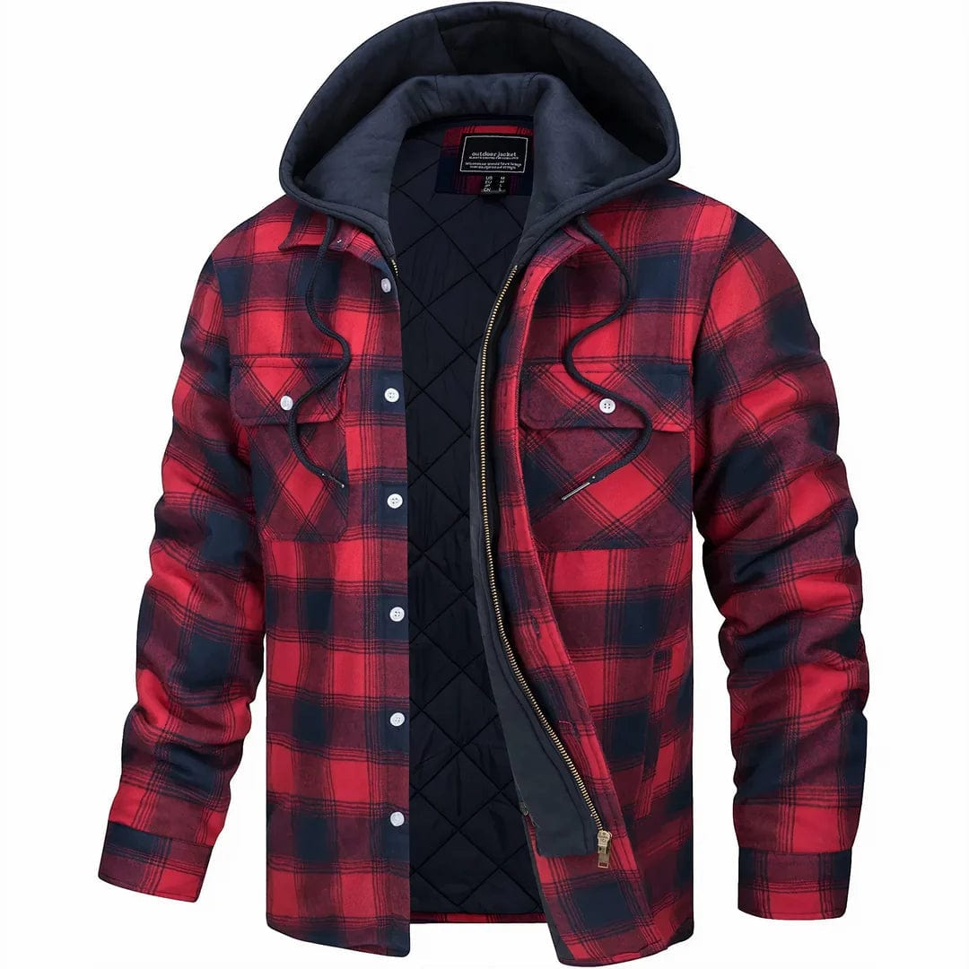 Knox Hooded Plaid Jacket