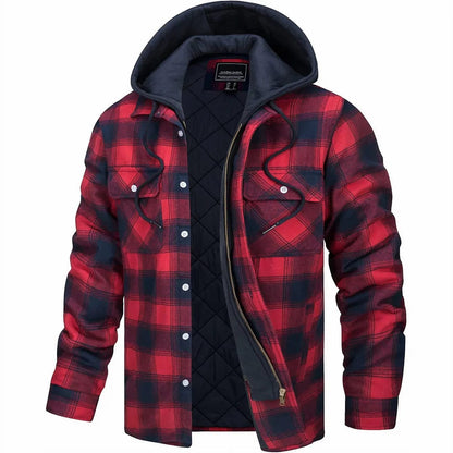 Knox Hooded Plaid Jacket