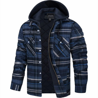 Knox Hooded Plaid Jacket