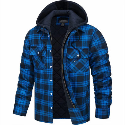Knox Hooded Plaid Jacket