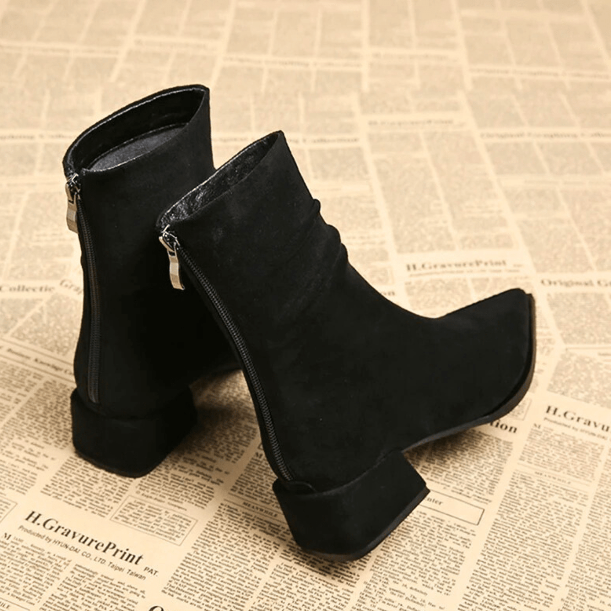 Elara Suede Pointed Boots